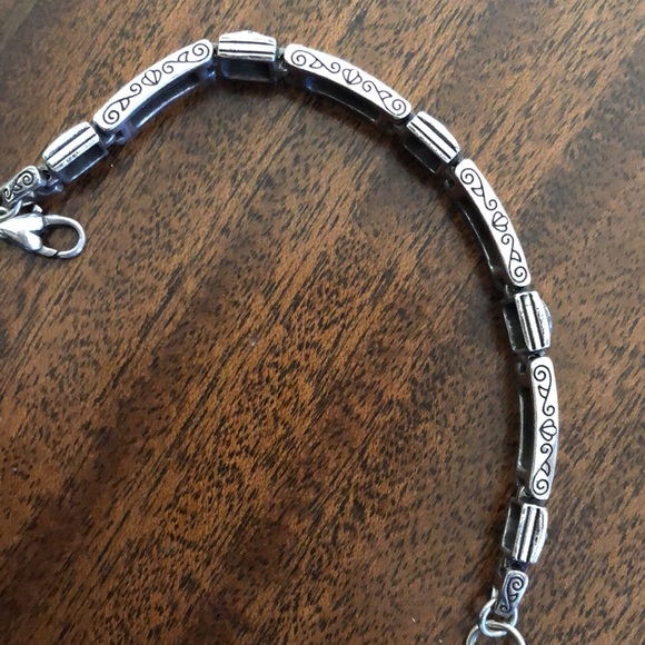 Retired Brighton MARRAKESH silver bar bracelet - Picture 7 of 11